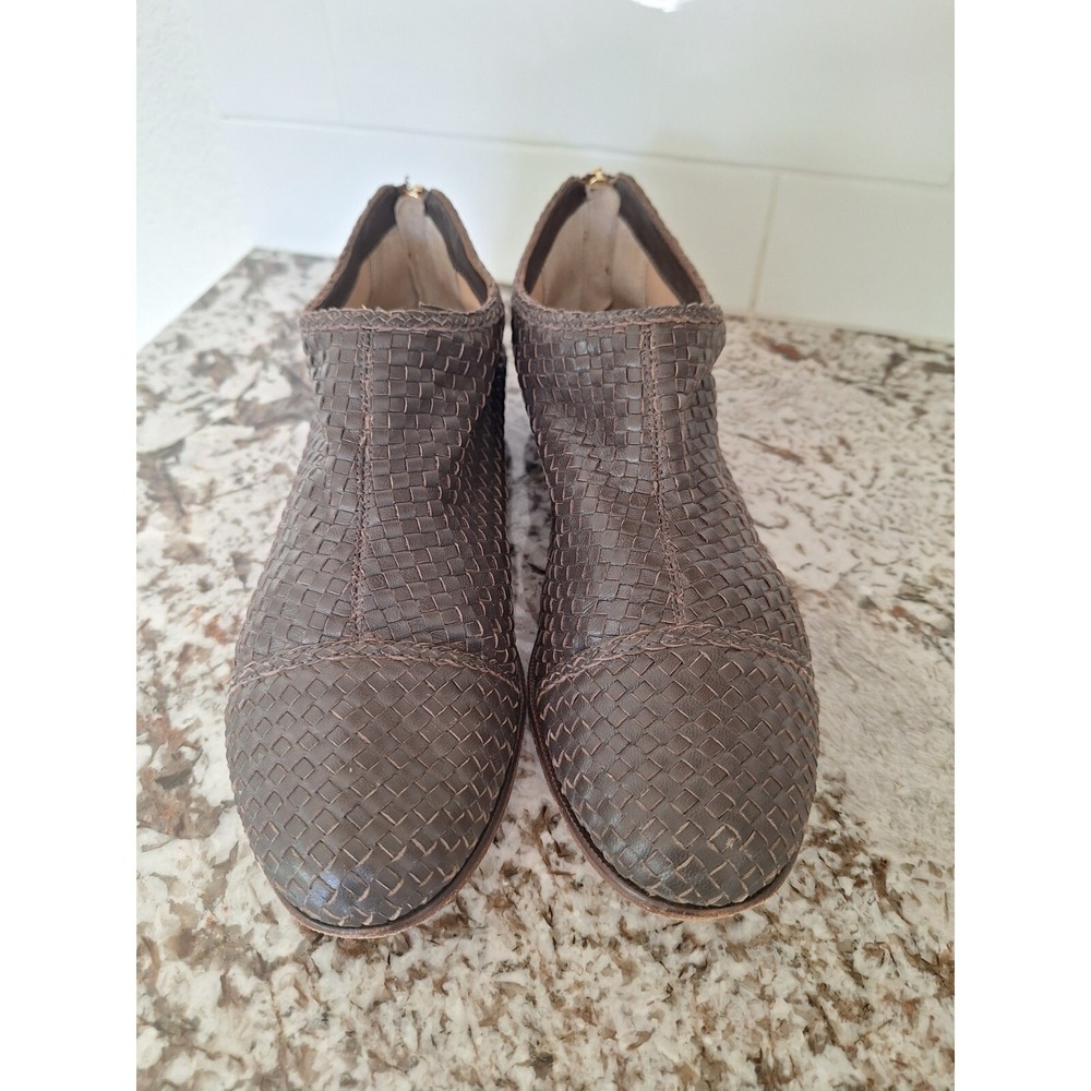 Anthropologie Womens Guilhermina Leather Boho Ankle boots shoes sz 10M